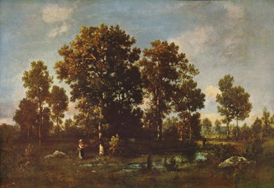Zonnige dagen in het bos, ca. 1850, ca. 1915 door Narcisse Virgile Diaz de la Peña