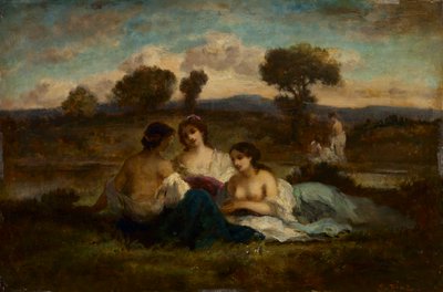 De baders door Narcisse Virgile Diaz de la Peña