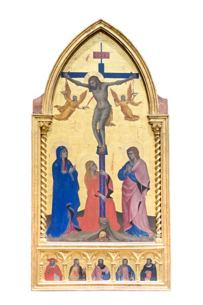 Kruisiging; en heiligen door Nardo di Cione
