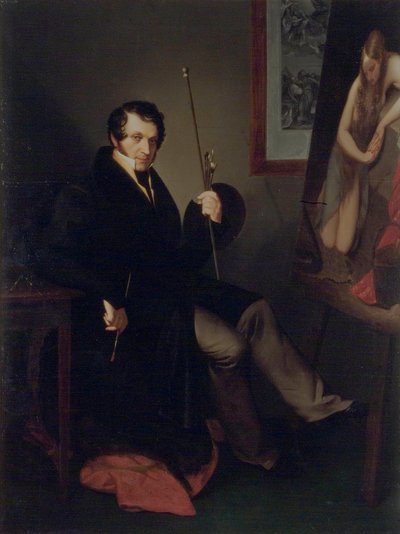 Zelfportret, 1831 door Natale Schiavoni