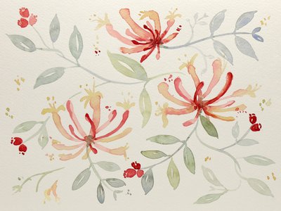 Verfijnde botanische aquarellen door Natalie Bruns