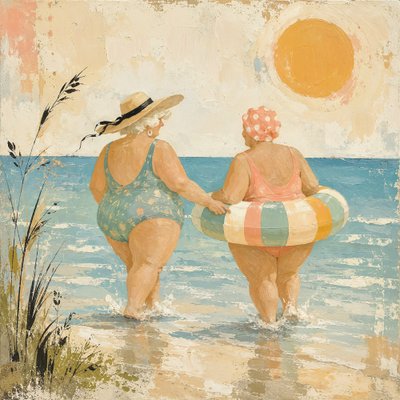 Vrolijke strandwandeling door Natalie Bruns