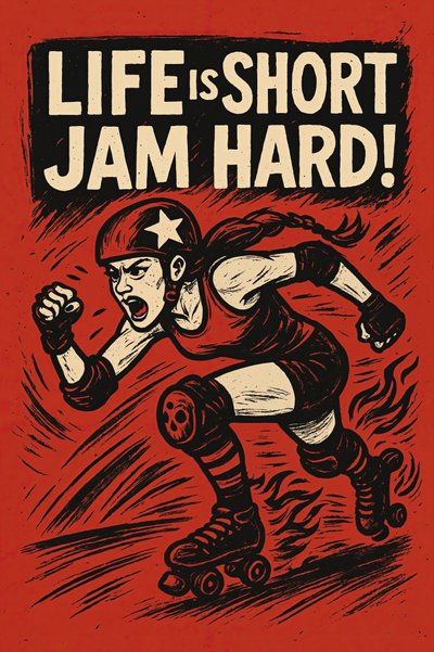 Roller Derby Jam Hard door Natalie Bruns