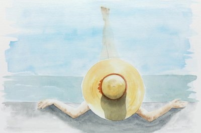 Zomerse dagdroom aan het water door Natalie Bruns