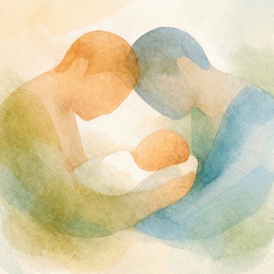Een teder familiemoment door Natalie Bruns