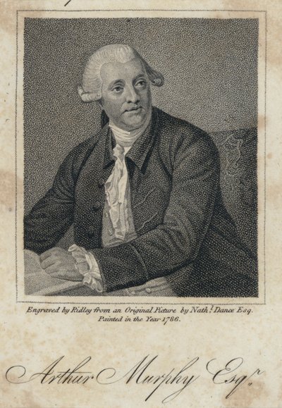 Arthur Murphy, Ierse schrijver door Nathaniel (after) Dance Holland