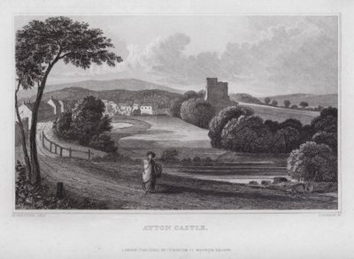 Ayton Kasteel door Nathaniel (after) Whittock