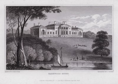 Harewood House door Nathaniel (after) Whittock