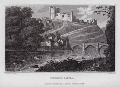 Richmond Kasteel door Nathaniel (after) Whittock