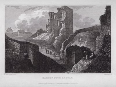 Sarborough Castle door Nathaniel (after) Whittock