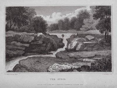 The Strid door Nathaniel (after) Whittock