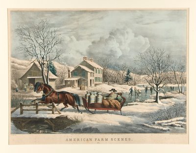 Amerikaanse boerenscènes. Nr.4 door Nathaniel Currier