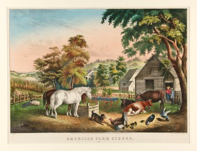 Amerikaanse boerderijsituaties. Nr. 3 door Nathaniel Currier