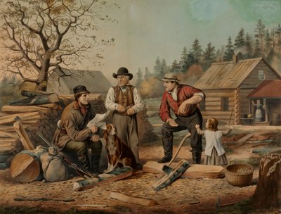 Argumenteren (Politiek aan de Amerikaanse grens) door Nathaniel Currier