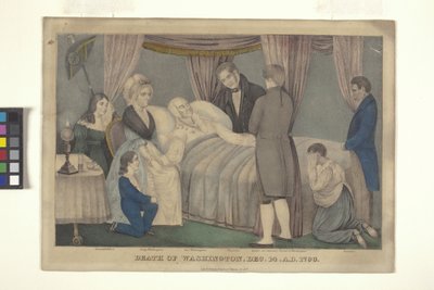 De dood van Washington door Nathaniel Currier