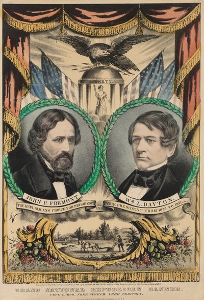 Grote nationale Republikeinse banier door Nathaniel Currier