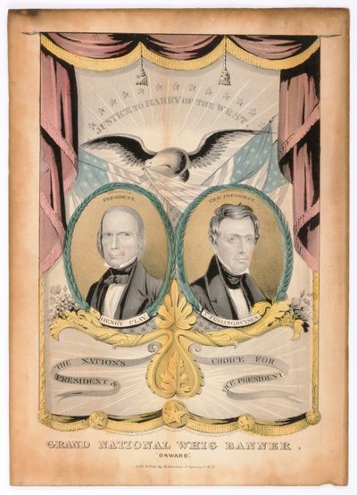 Groot Nationaal Vaandel, "Voorwaarts". door Nathaniel Currier
