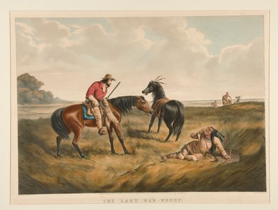 De laatste oorlogskreet door Nathaniel Currier