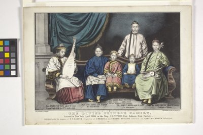 De levende Chinese familie door Nathaniel Currier