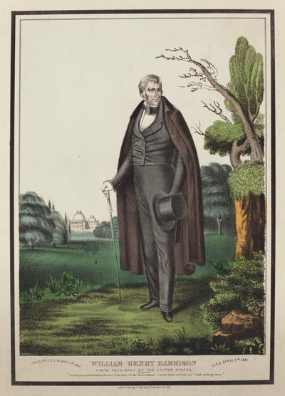 William Henry Harrison: negende president van de Verenigde Staten door Nathaniel Currier