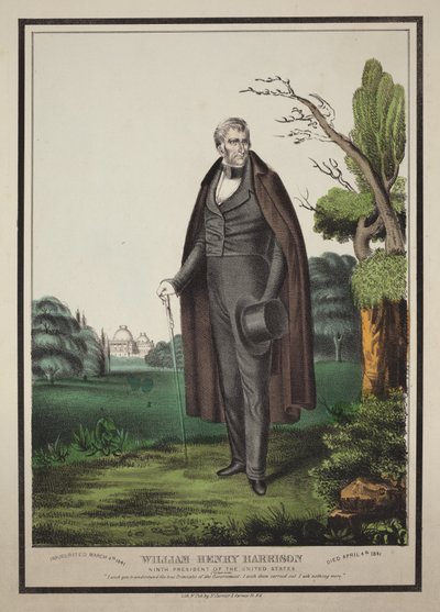William Henry Harrison: negende president van de Verenigde Staten door Nathaniel Currier