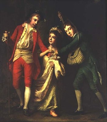James, John en Henrietta Maria, kinderen van Sir Henry Erskine van Alva door Nathaniel Dance Holland