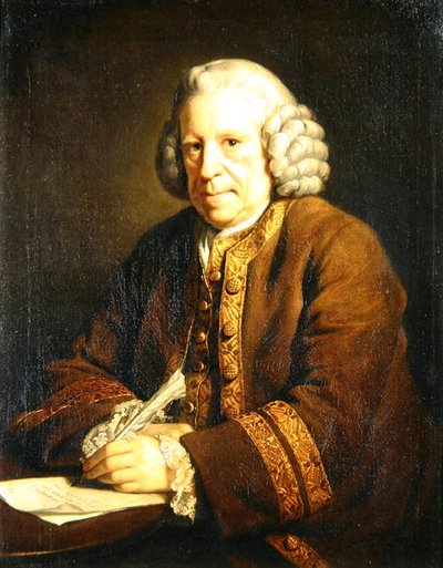 Portret van een man die schrijft door Nathaniel Dance Holland