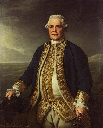 Admiraal Richard Edwards (1715-1795) door Nathaniel Dance