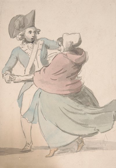Dansend paar door Nathaniel Dance