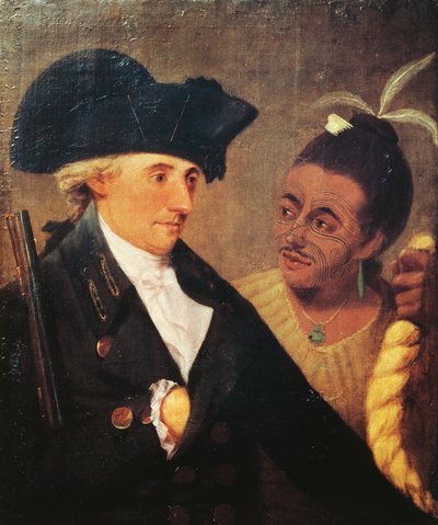 Portret van kapitein Charles Clerke (1741-1779), Engelse kapitein en reisgenoot van James Cook (1728-1779). Schilderij door Nathaniel Dance-Holland (1735-1811) door Nathaniel Dance Holland