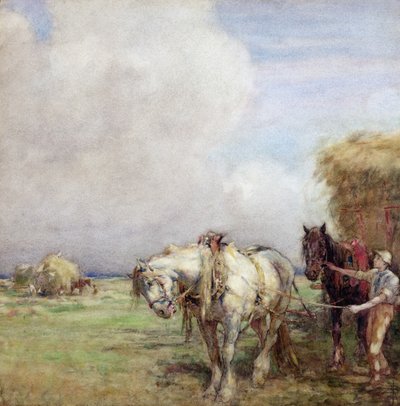 De hooikar door Nathaniel Hughes John Baird
