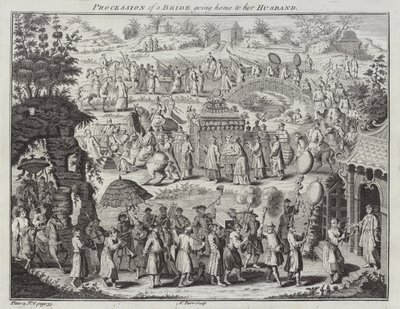 Processie van een Bruid die naar haar Man gaat door Nathaniel Parr
