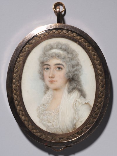 Portret van een vrouw, ca. 1795 door Nathaniel Plimer