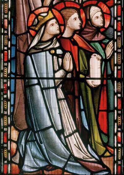 Christus in majesteit omringd door heiligen (detail) door Nathaniel Westlake