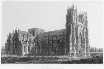 Beverly Minster door Nathaniel Whittock