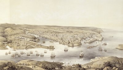Sebastopol in al zijn glorie, 1848, gegraveerd door Day und Son, gepubliceerd 1857 door Nathaniel Whittock