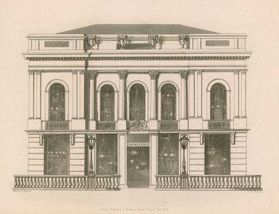 Winkelpui voor Hancock en Dixon, Pall Mall East, Londen door Nathaniel Whittock