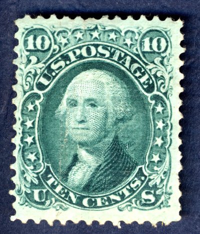 10c Washington E Grill single, 1867 door National Bank Note Company