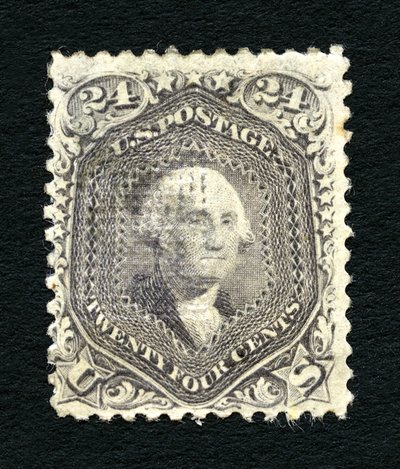 24c Washington F Grill enkel door National Bank Note Company