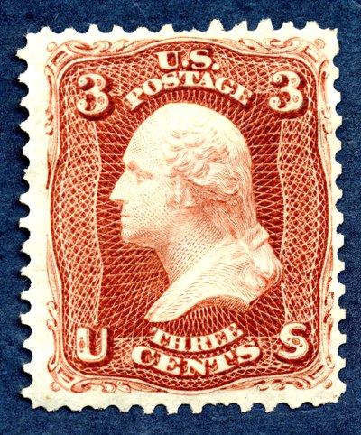 3c Washington heruitgave enkel door National Bank Note Company