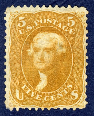 5c Jefferson enkel, 1861 door National Bank Note Company