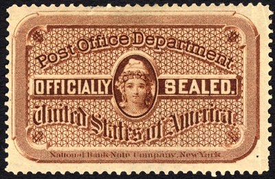 Postzegel door National Bank Note Company