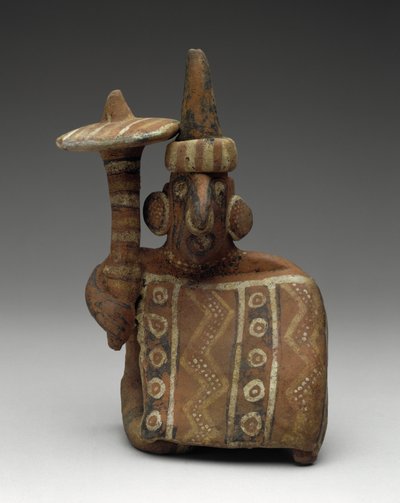 Zittende mannelijke figuur met een knots door Nayarit Nayarit
