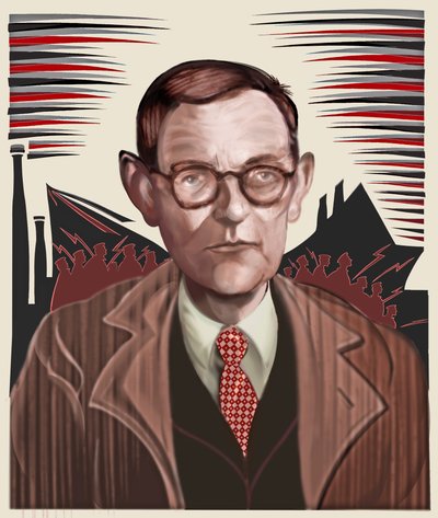 Dmitri Sjostakovitsj, 2021 (digitaal) door Neale Osborne