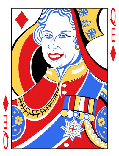 Koningin Elizabeth II 2012, door Neale Osborne door Neale Osborne