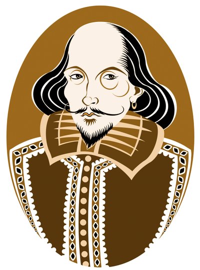 William Shakespeare, Engelse dichter en toneelschrijver gedoopt 26 april 1564 - 23 april 1616 door Neale Osborne