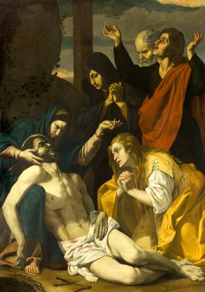 Rouw over de dode Christus (c.1630-50) door Neapolitan School