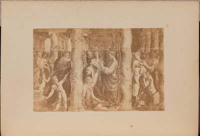 Petrus en Johannes genezen de lamme bij de prachtige tempelpoort door Negretti and Zambra