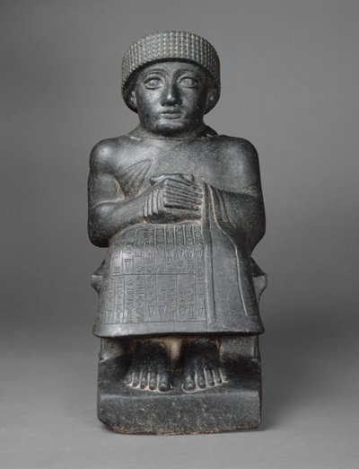 Standbeeld van Gudea, ca. 2090 v.Chr. door Neo Sumerian