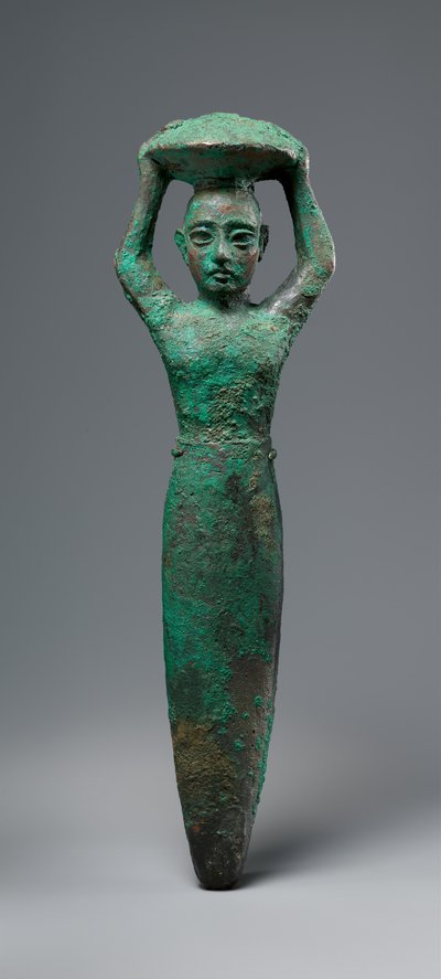 Fundamentfiguur van koning Shulgi van Ur, met een mand door Neo Sumerian